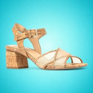 New Women's Donald Pliner Natural Nylon Mesh Sandals, Size 10 M. Retail $198.